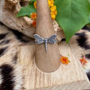 Sterling Silver Dragonfly Ring
